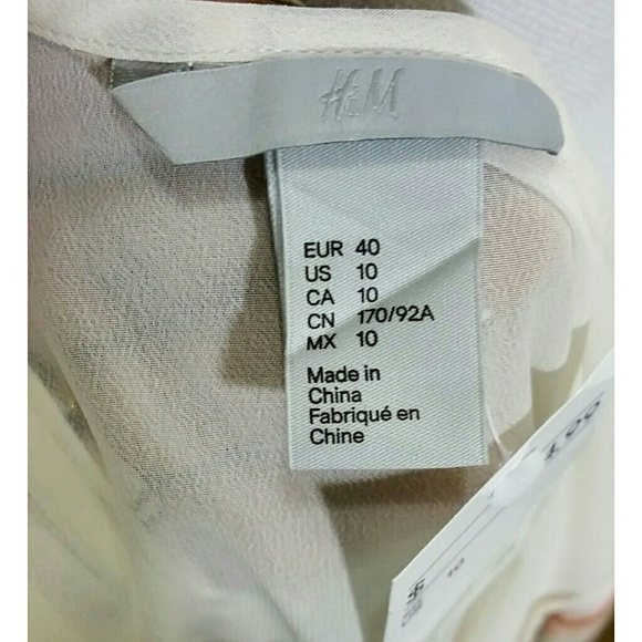 Nwt H&M womens size10 tan brown black tunic top - Picture 2 of 7